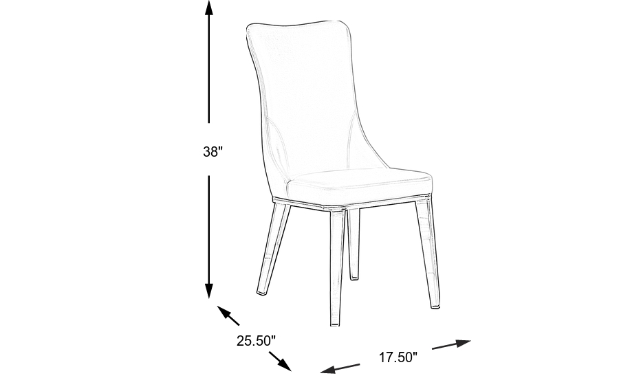 Dimension Image. Please refer to the Dimension Tab on this page for dimension details.