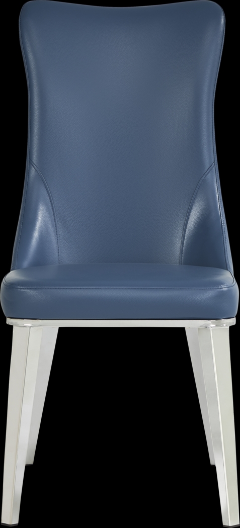 Burrette Blue Side Chair - Thumbnail - Image 2
