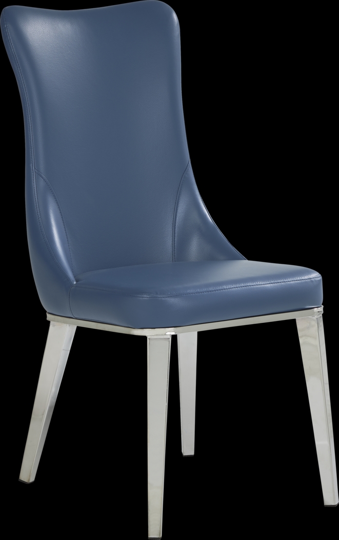 Burrette Blue Side Chair - Thumbnail - Image 1