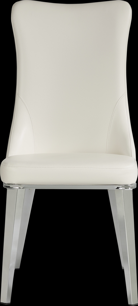 Tobian White 5 Pc Dining Room With Burrette Side Chairs - Thumbnail - Image 5