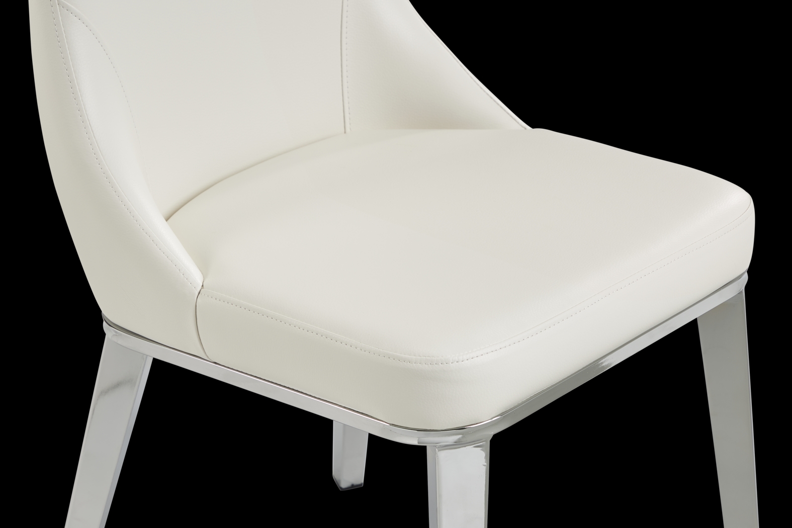 Tobian White 5 Pc Dining Room With Burrette Side Chairs - Thumbnail - Image 7