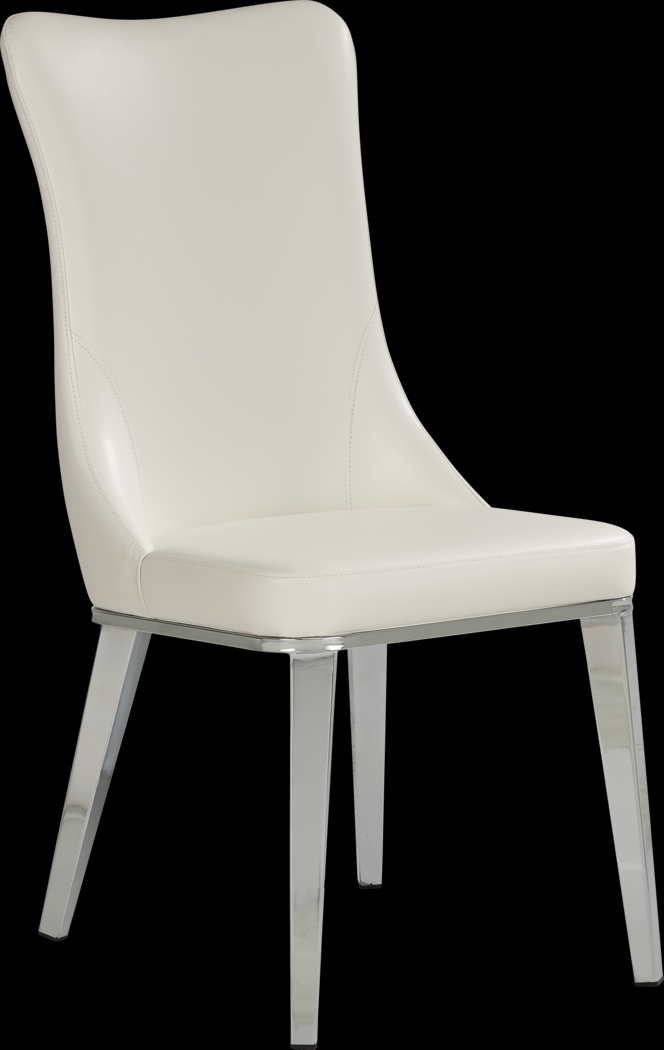 Tobian White 5 Pc Dining Room With Burrette Side Chairs - Thumbnail - Image 4