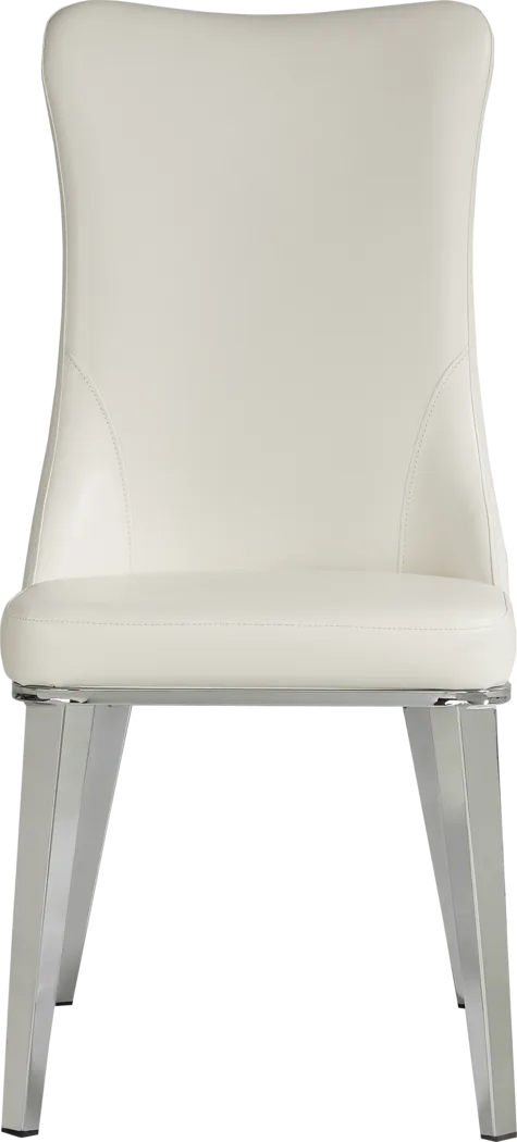 Burrette White Side Chair - Thumbnail - Image 2