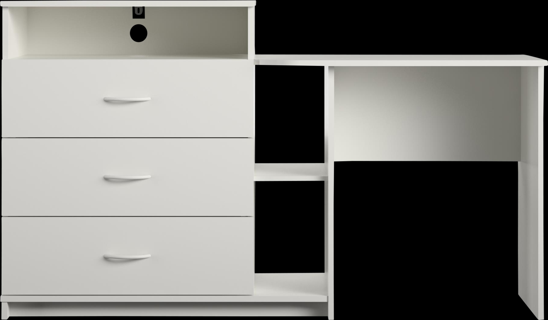 Burritt White Desk - Thumbnail - Image 1