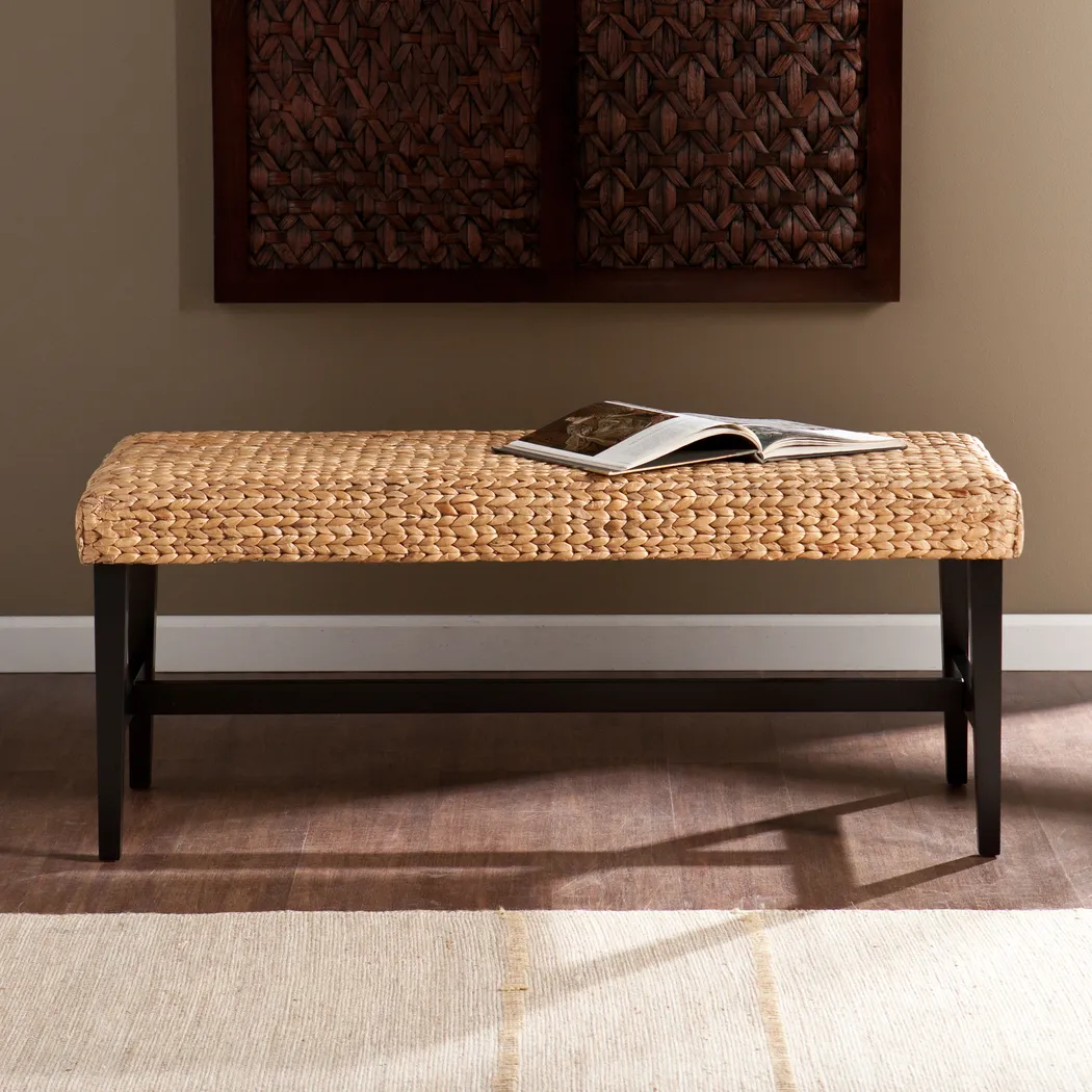 Bursard Black Accent Bench - Image 2