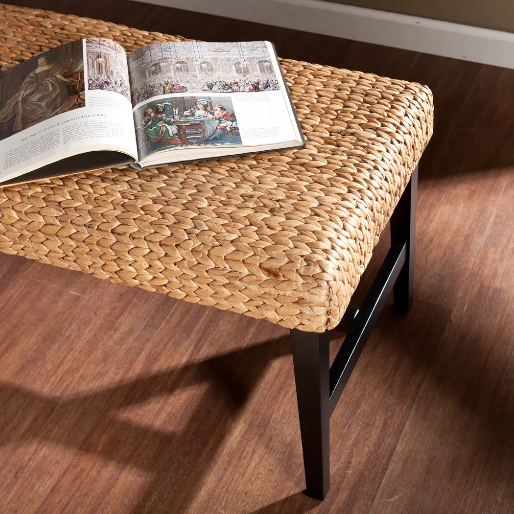 Bursard Black Accent Bench - Image 4
