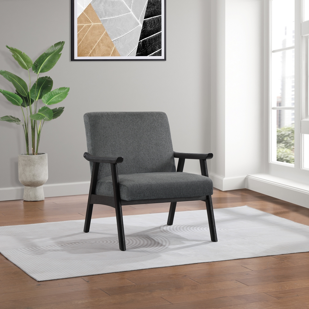Bursch Gray Armchair - Thumbnail - Image 2