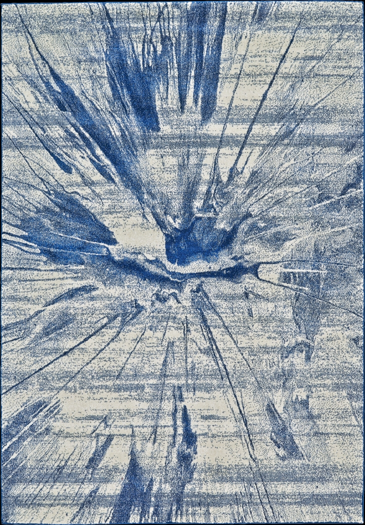 Burst Blue 5' x 8' Rug - Thumbnail - Image 1