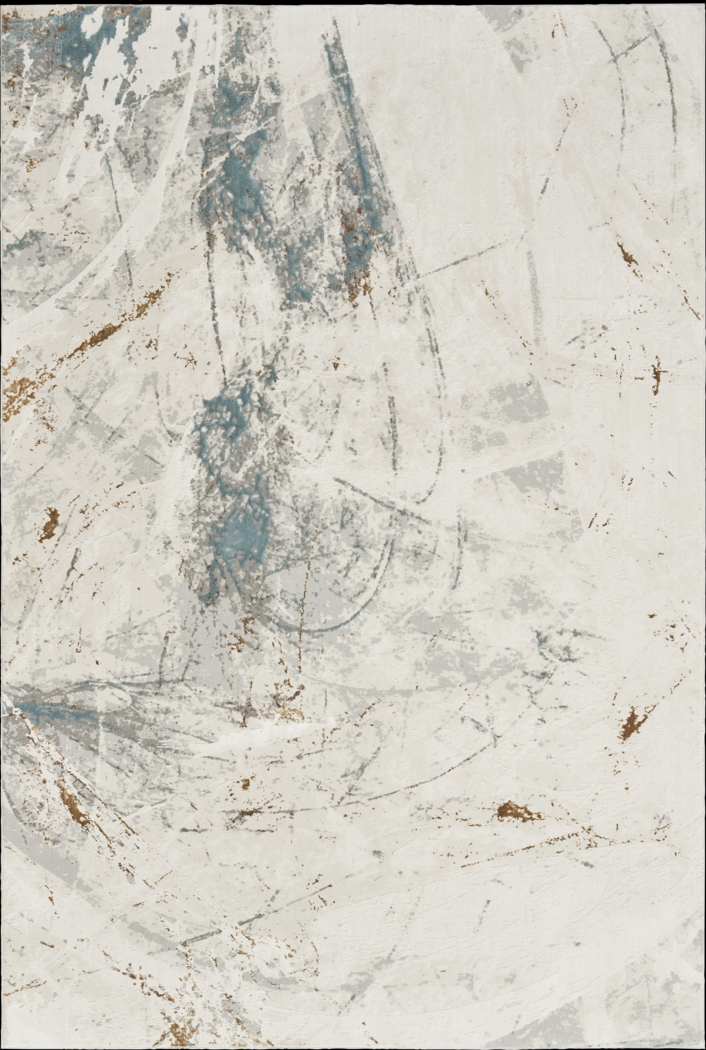 Burvern Cream/Blue 7'10 x 9'10 Rug - Thumbnail - Image 1