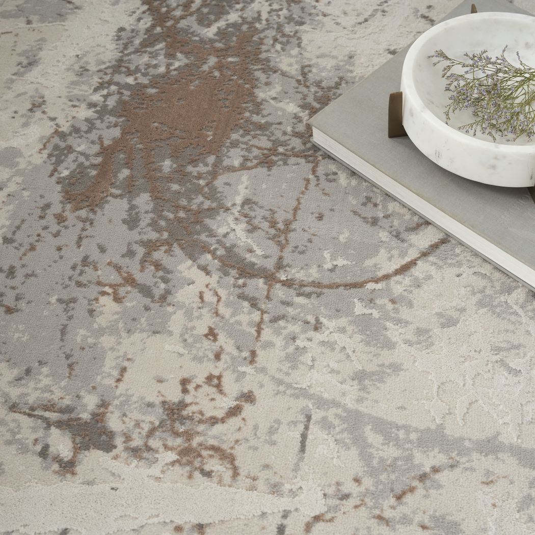 Burvern Cream/Gray 5'3 x 7'3 Rug - Thumbnail - Image 3