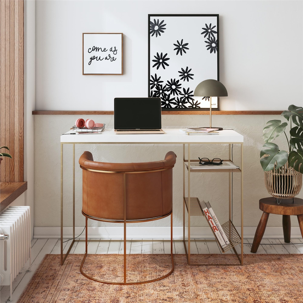 Bushey White Desk - Thumbnail - Image 3