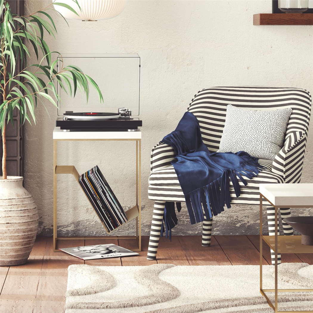 Bushey White End Table - Thumbnail - Image 5