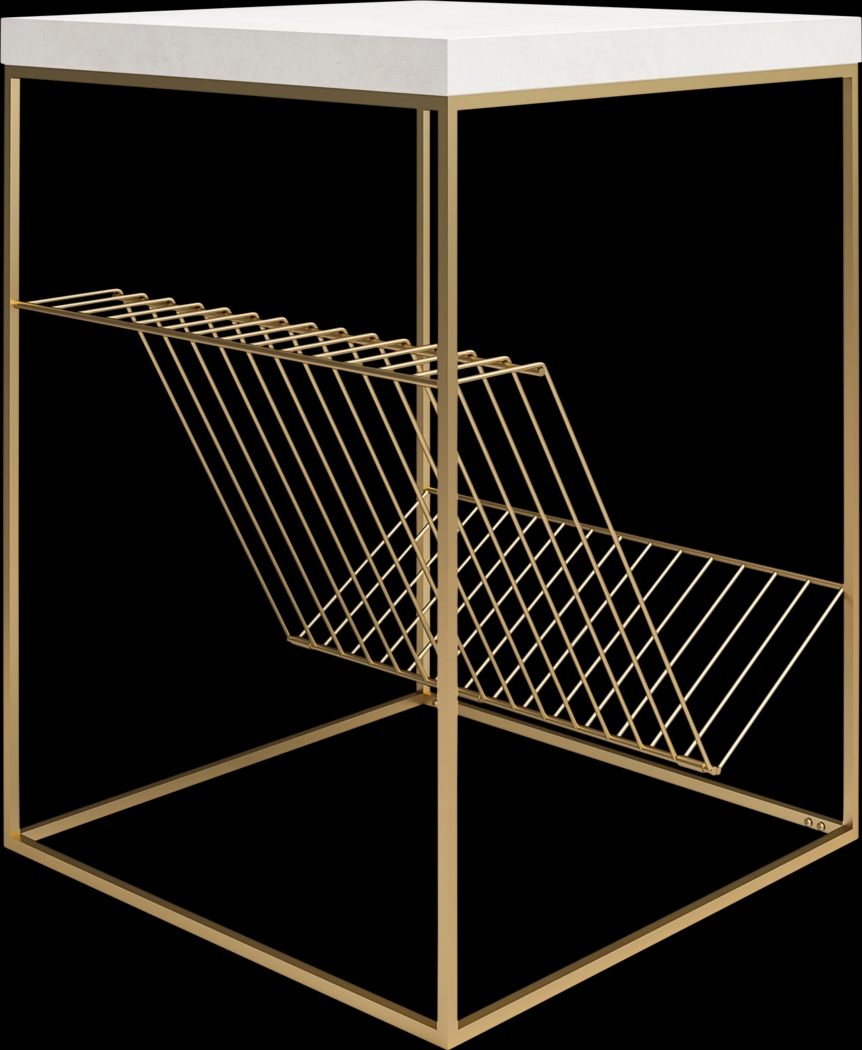 Bushey White End Table - Thumbnail - Image 7