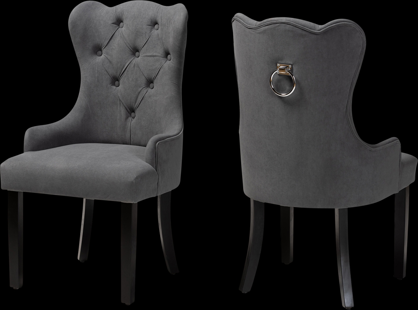 Bushire Gray Dining Chairs, Set of 2 - Thumbnail - Image 1