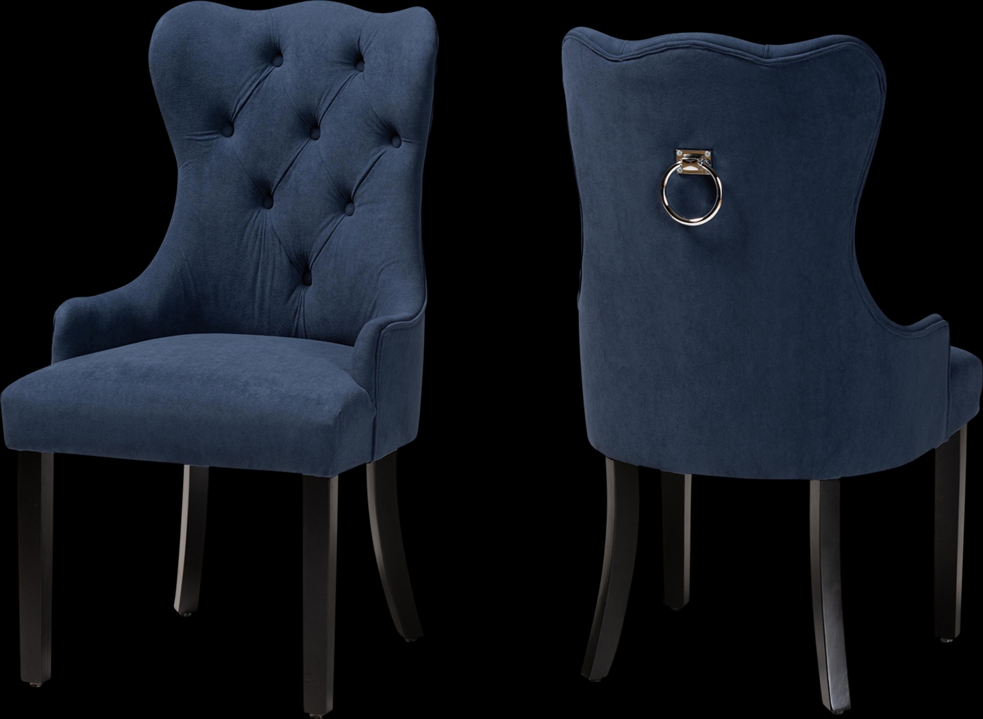 Bushire Navy Dining Chairs, Set of 2 - Thumbnail - Image 1