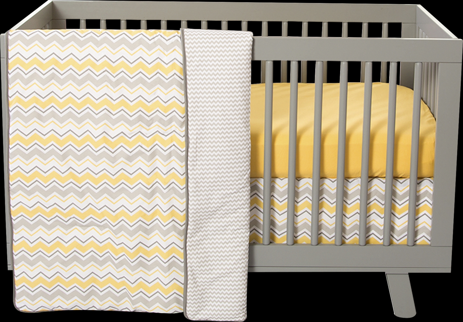Buttercup Zigzag Yellow 3 Pc Bedding Set - Thumbnail - Image 1
