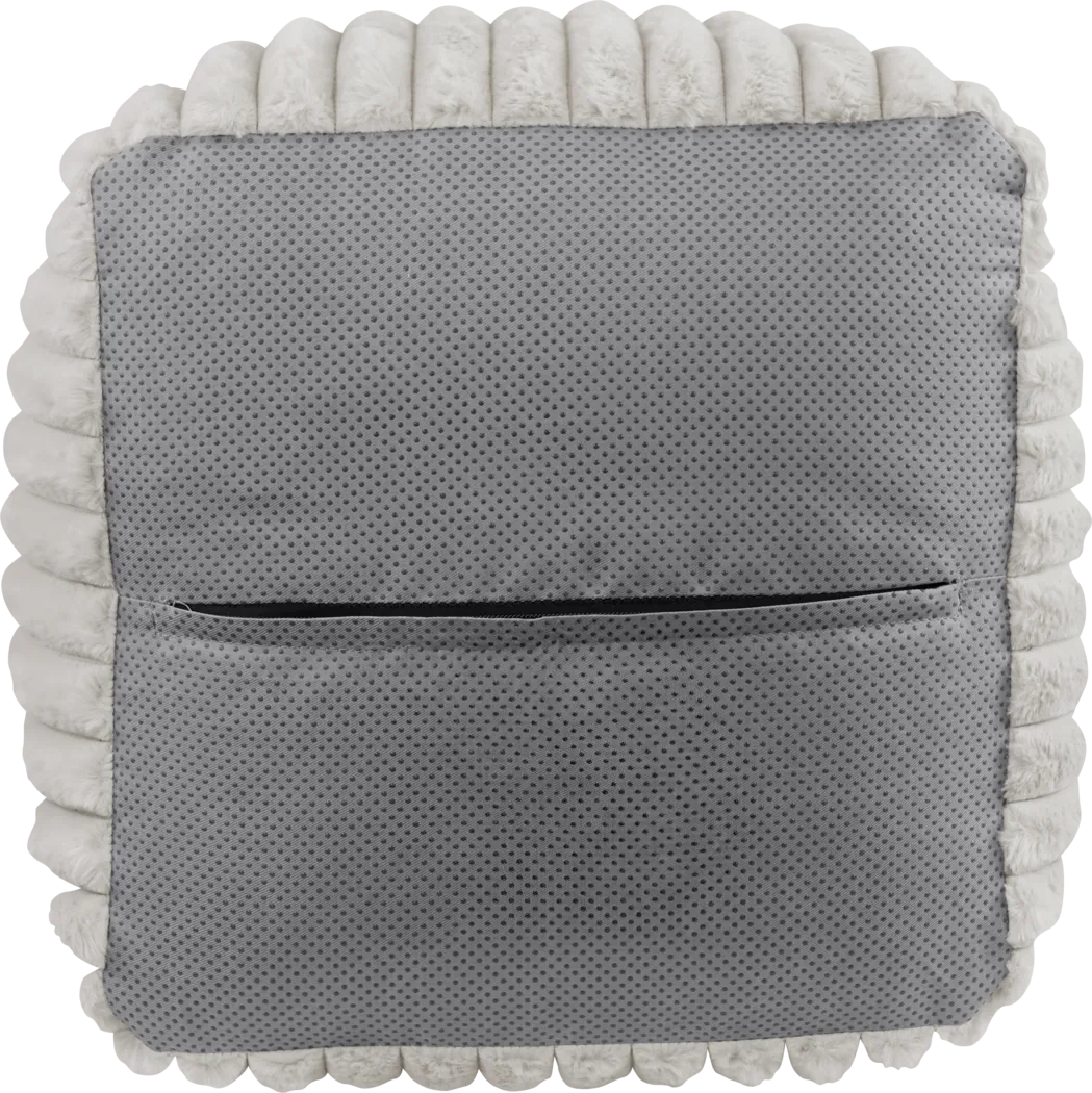 Buwel Off-White Pouf - Thumbnail - Image 3