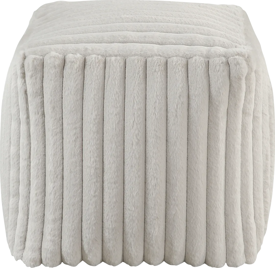 Buwel Off-White Pouf - Thumbnail - Image 4