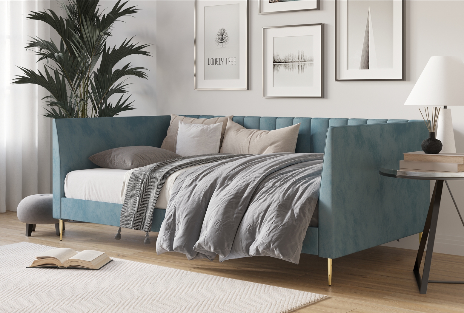 Buxmont Blue Twin Daybed - Thumbnail - Image 2