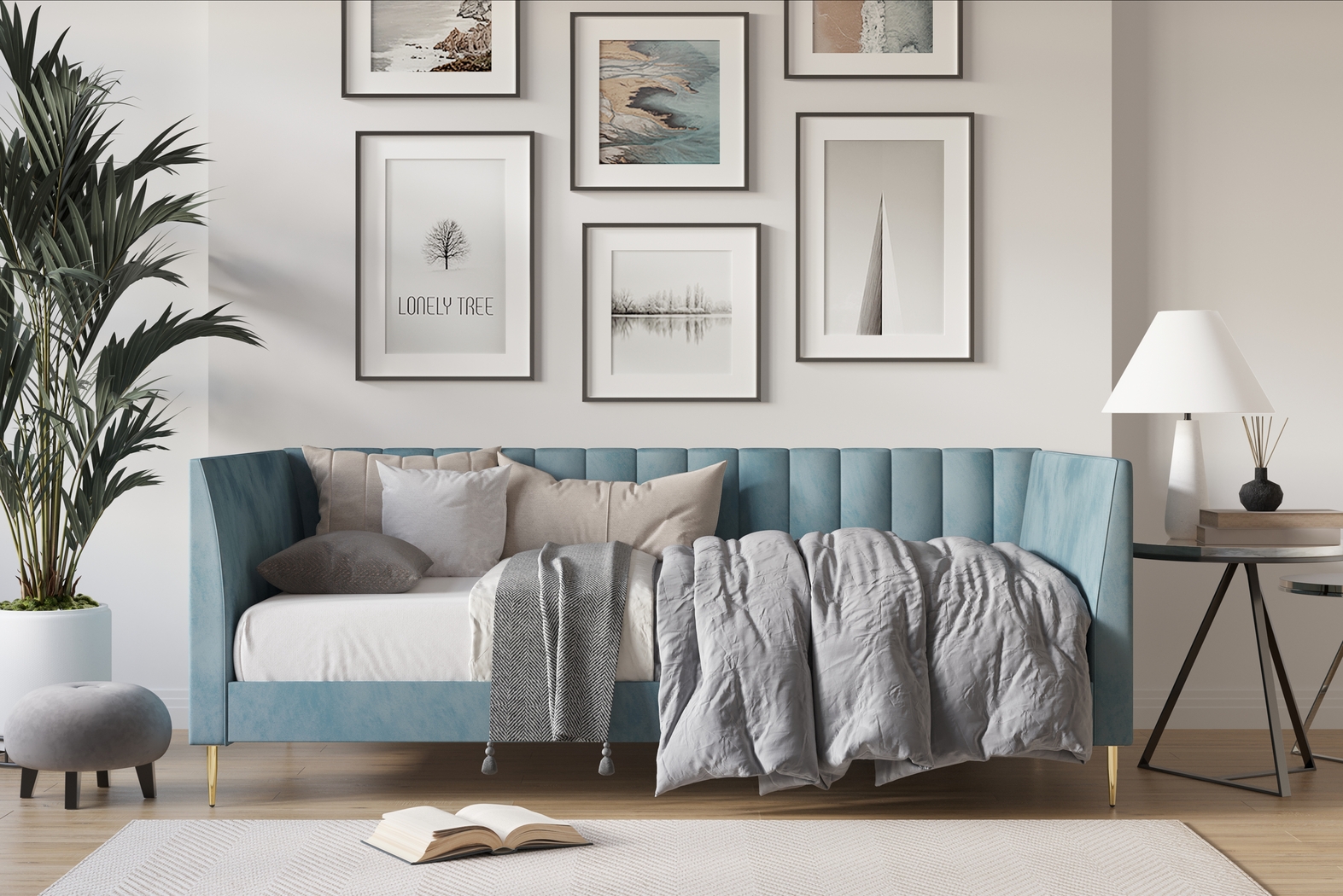 Buxmont Blue Twin Daybed - Thumbnail - Image 3