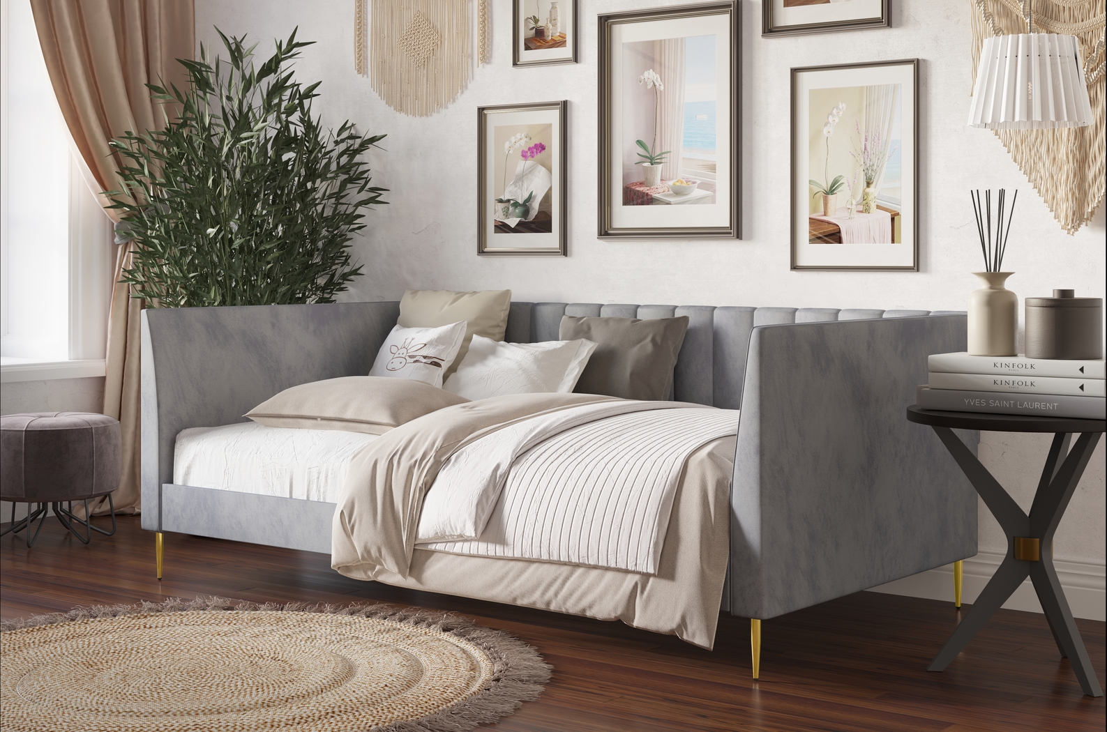 Buxmont Gray Twin Daybed - Thumbnail - Image 3