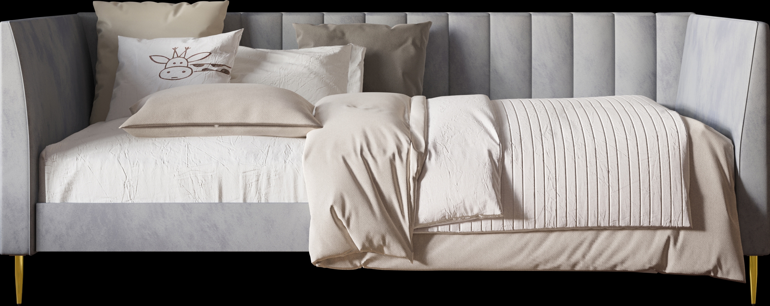 Buxmont Gray Twin Daybed - Thumbnail - Image 1