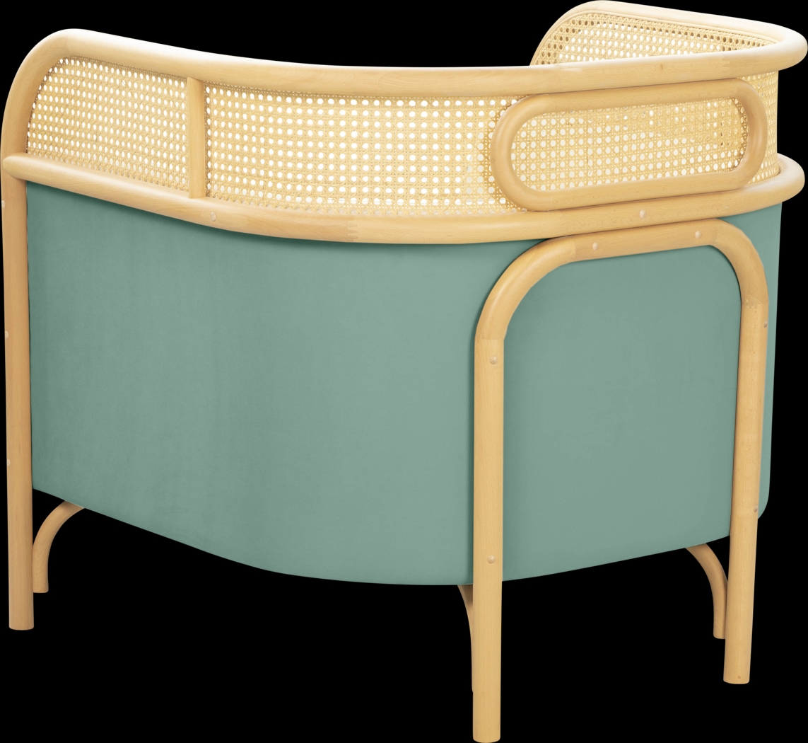 Bybee Blue Accent Chair - Thumbnail - Image 5