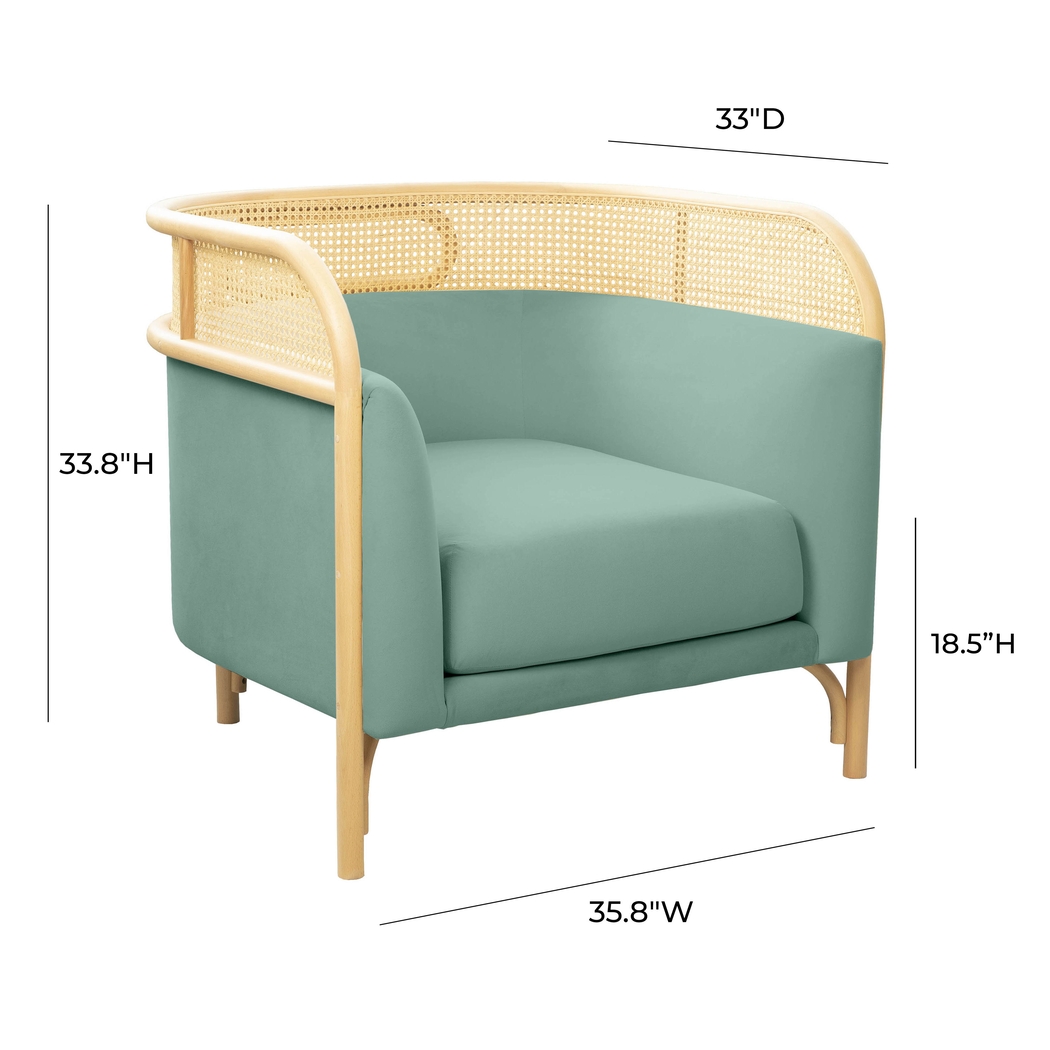 Bybee Blue Accent Chair - Thumbnail - Image 7