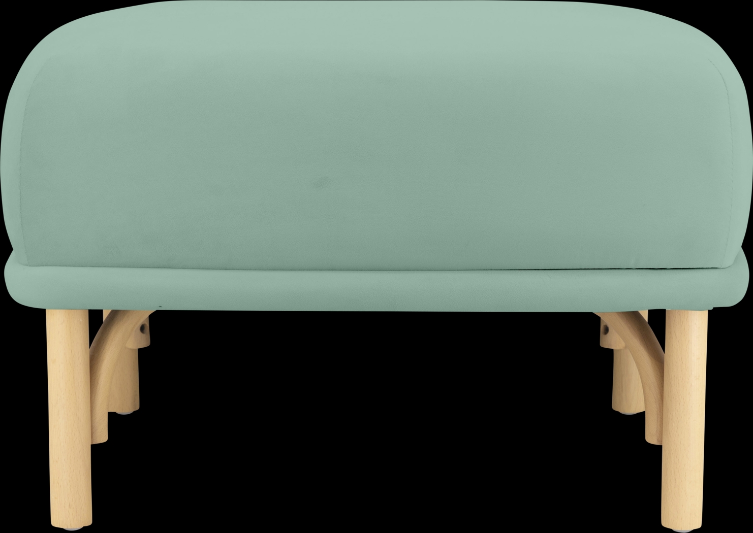 Bybee Blue Ottoman - Thumbnail - Image 2