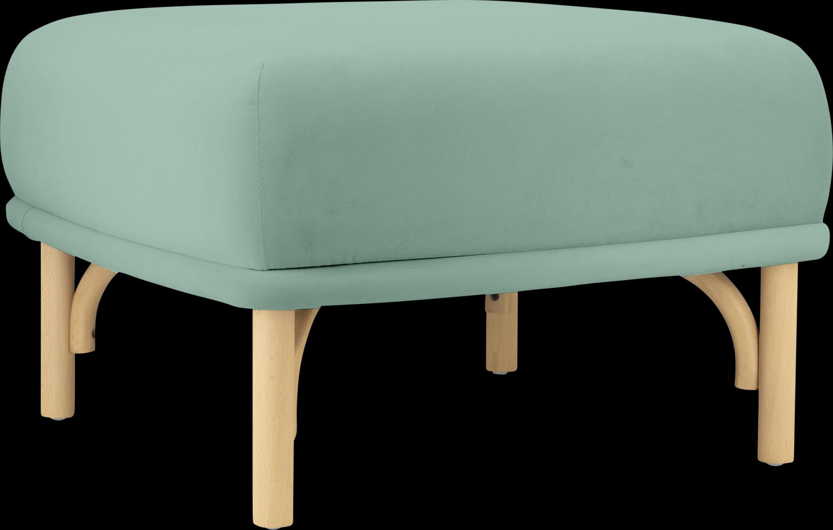 Bybee Blue Ottoman - Thumbnail - Image 1