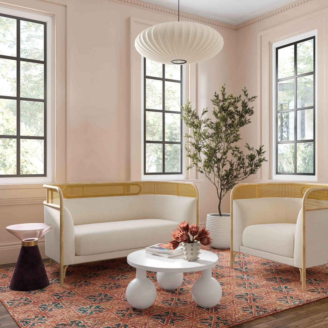 Bybee Cream Accent Chair - Thumbnail - Image 2