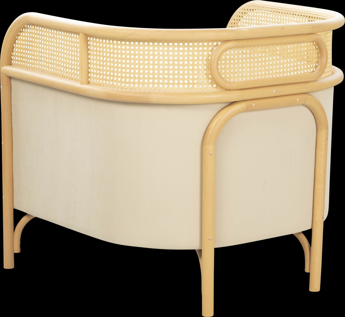 Bybee Cream Accent Chair - Thumbnail - Image 6