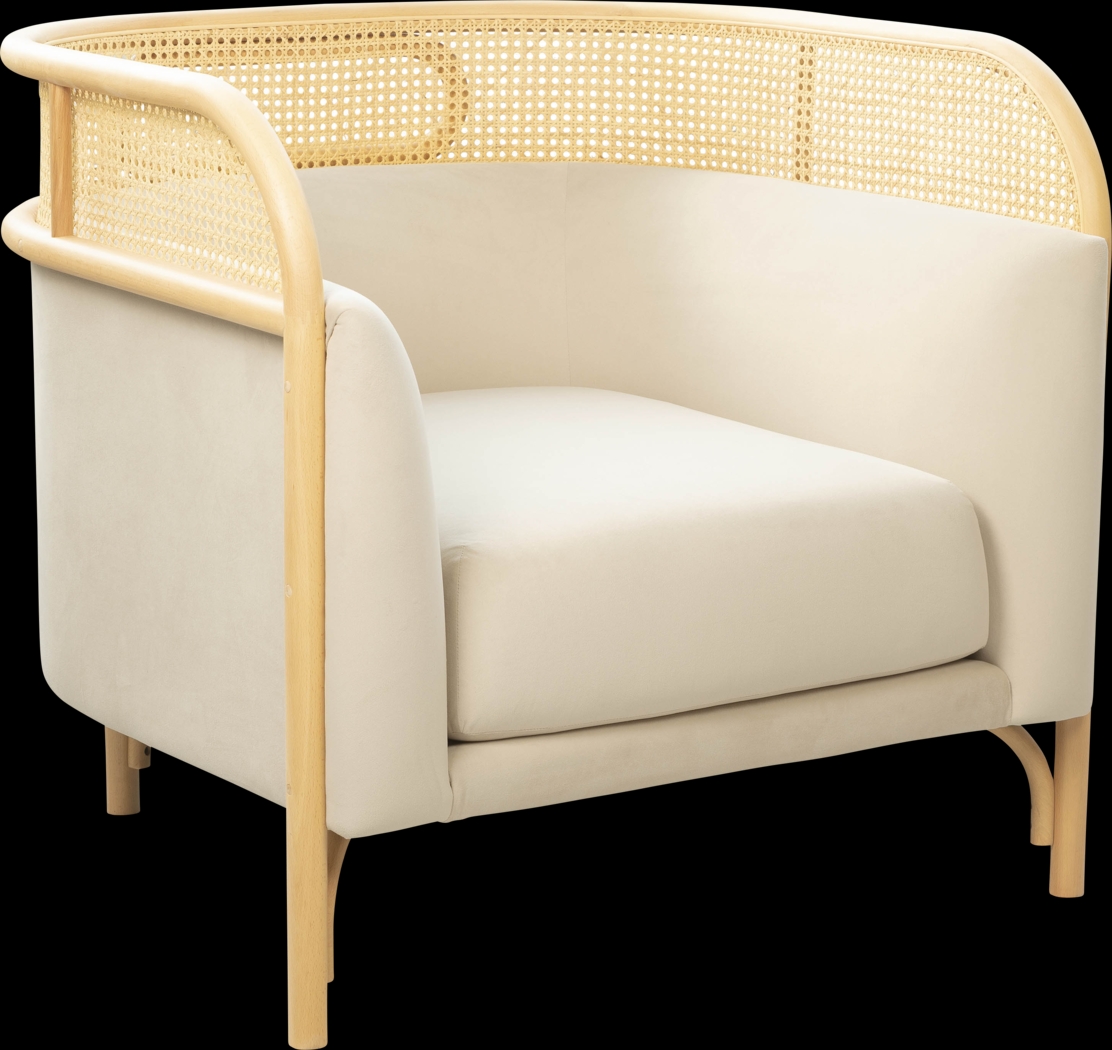 Bybee Cream Accent Chair - Thumbnail - Image 1