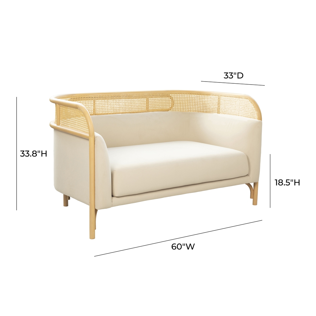 Bybee Cream Loveseat - Thumbnail - Image 5