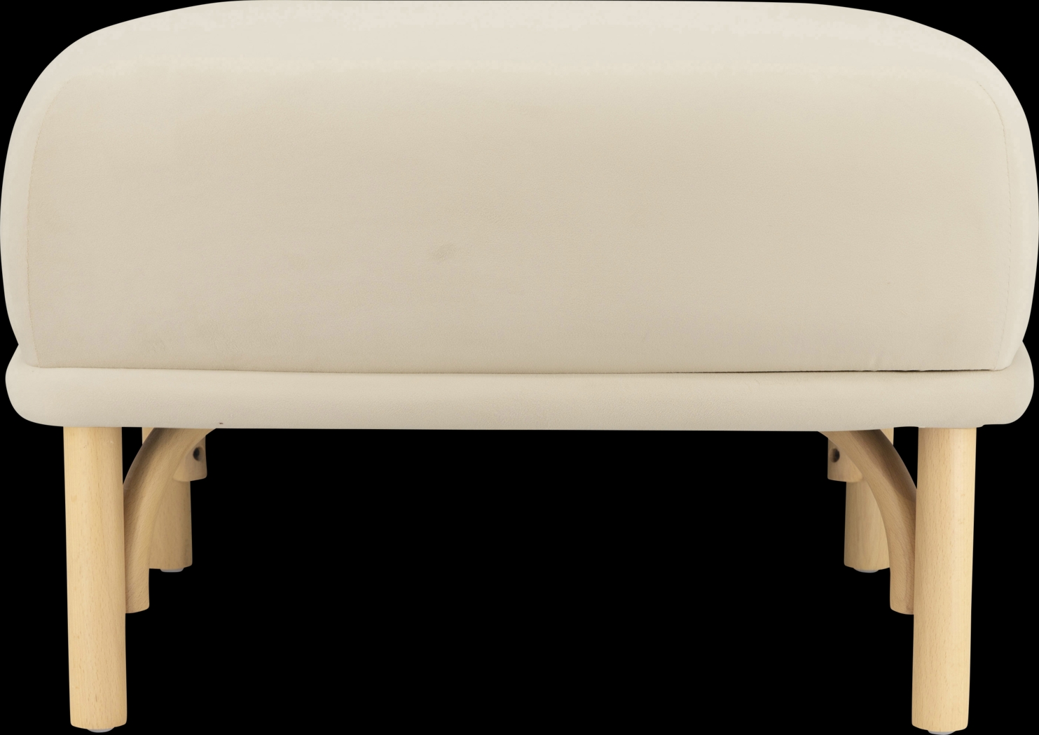 Bybee Cream Ottoman - Thumbnail - Image 2