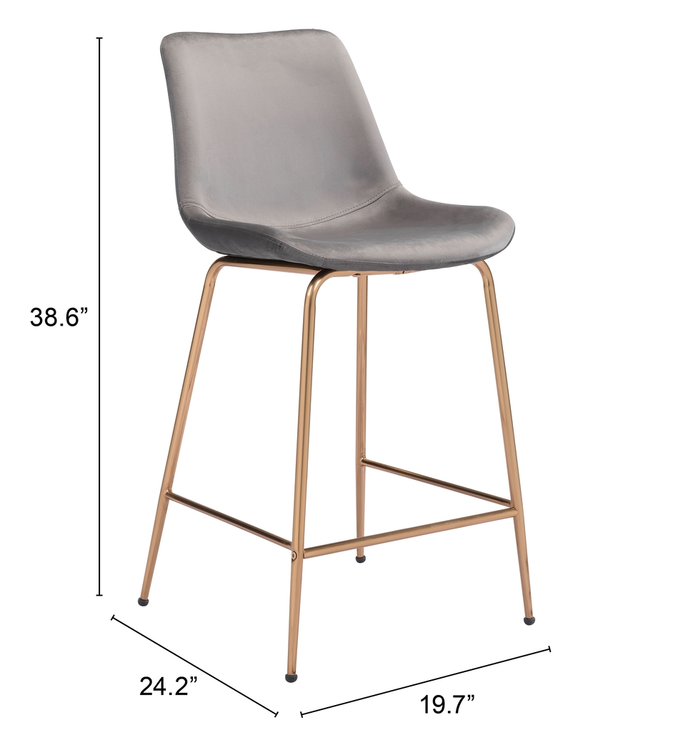 Byerstone Gray Counter Height Stool - Thumbnail - Image 6