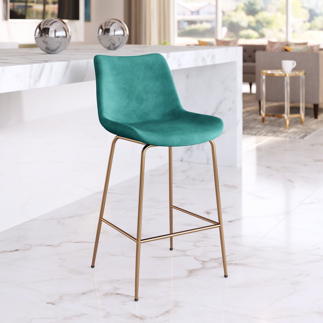 Byerstone Green Counter Height Stool - Thumbnail - Image 2