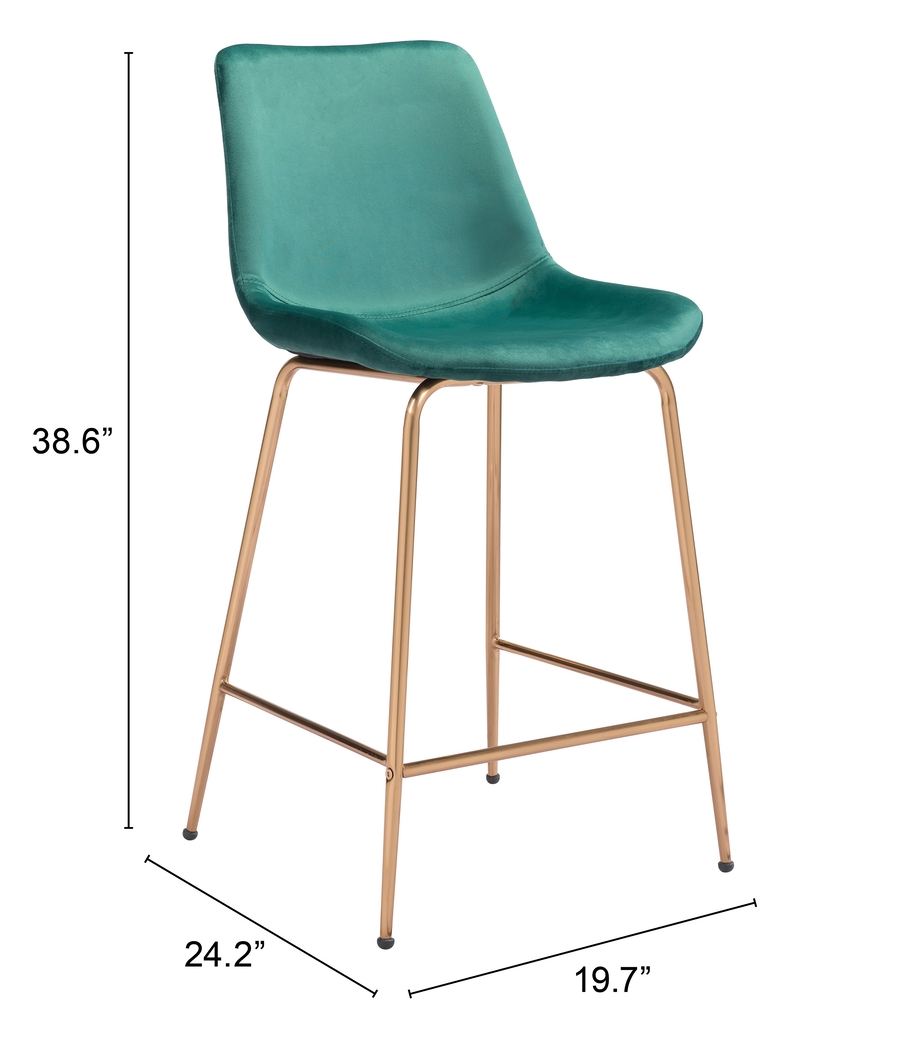 Byerstone Green Counter Height Stool - Thumbnail - Image 6