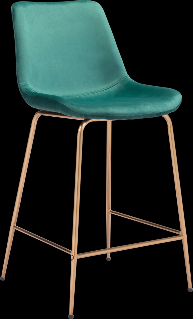 Byerstone Green Counter Height Stool - Thumbnail - Image 1