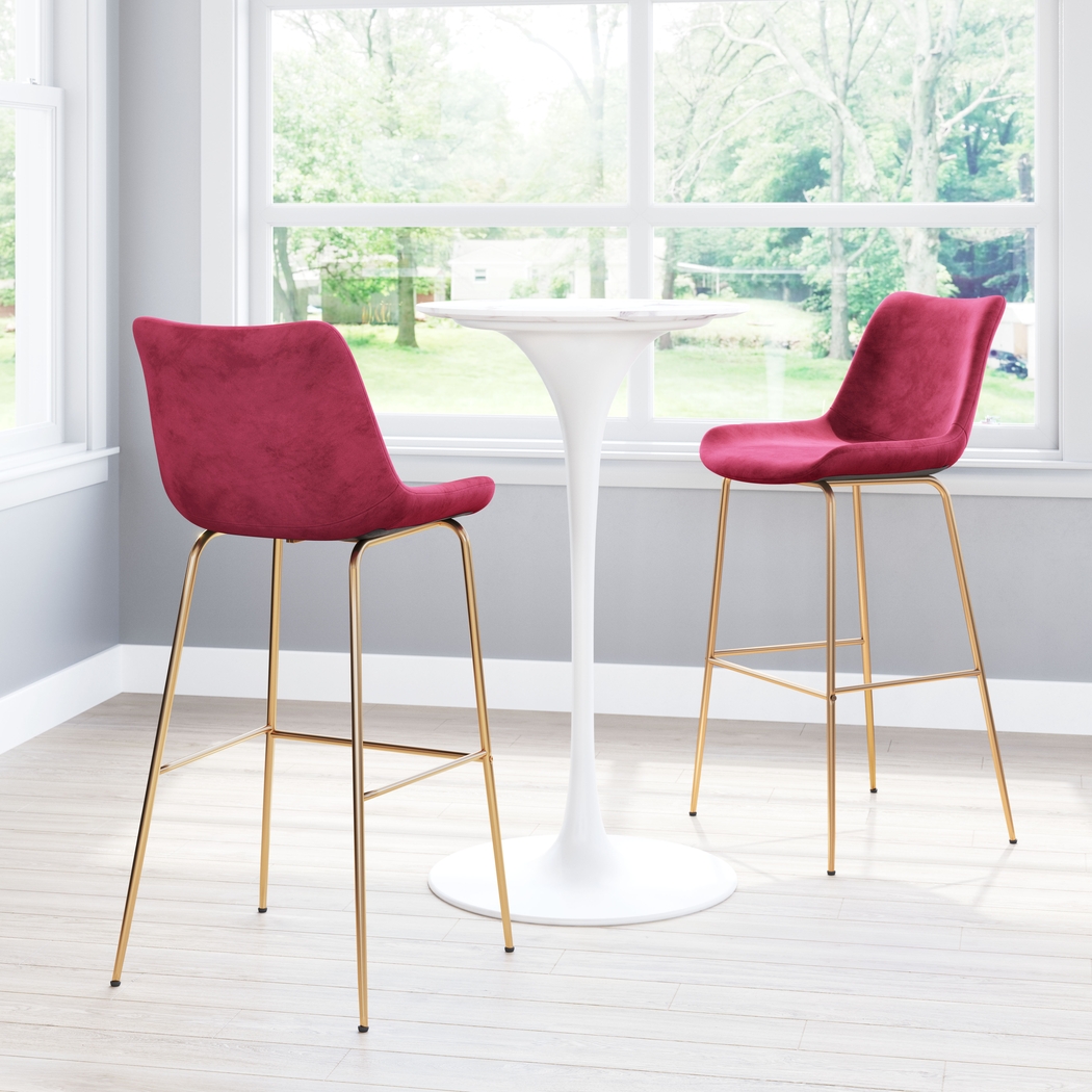 Byerstone Red Barstool - Thumbnail - Image 5
