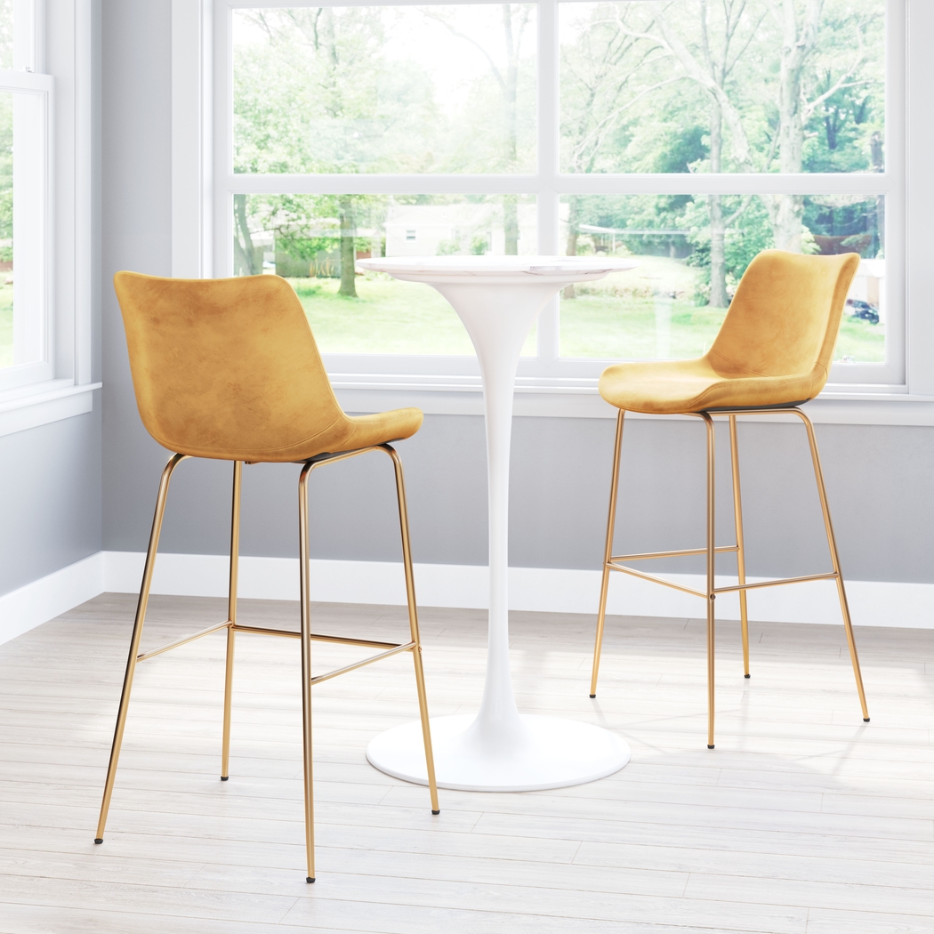 Byerstone Yellow Barstool - Thumbnail - Image 5