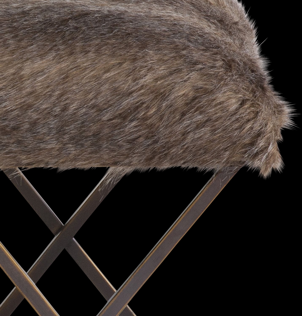 Byington Brown Accent Bench - Thumbnail - Image 2