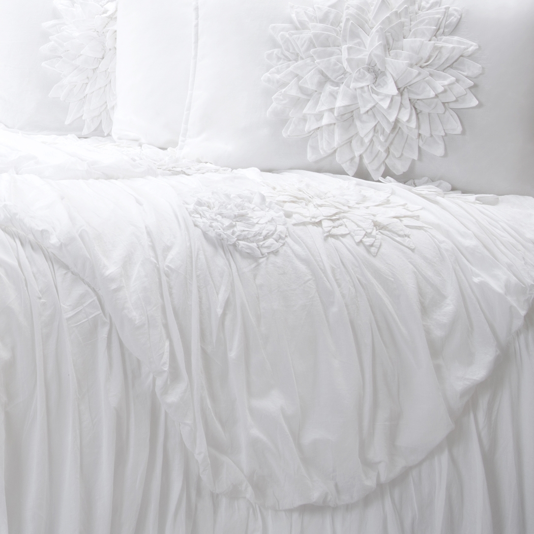 Byna White 3 Pc Queen Comforter Set - Thumbnail - Image 3