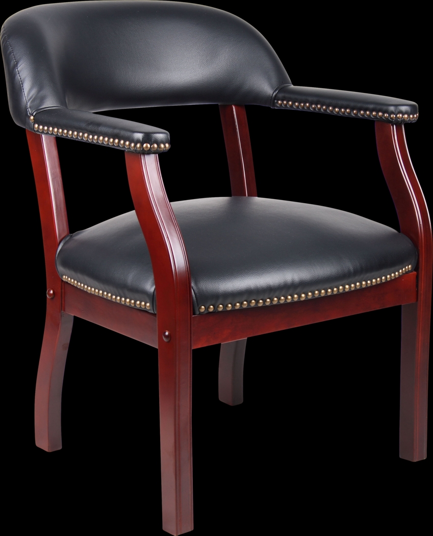 Byres Black Desk Chair - Thumbnail - Image 1