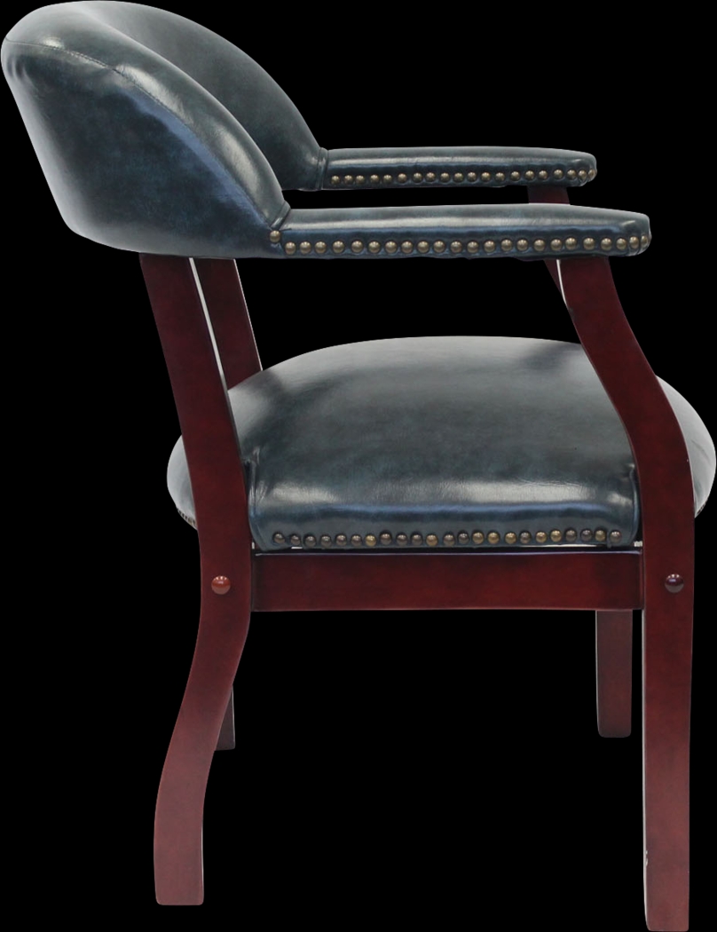 Byres Blue Desk Chair - Thumbnail - Image 3