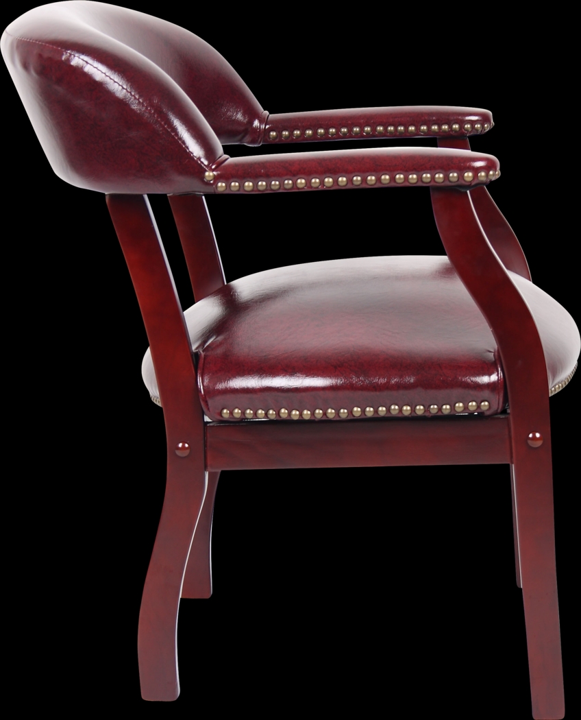 Byres Red Desk Chair - Thumbnail - Image 4
