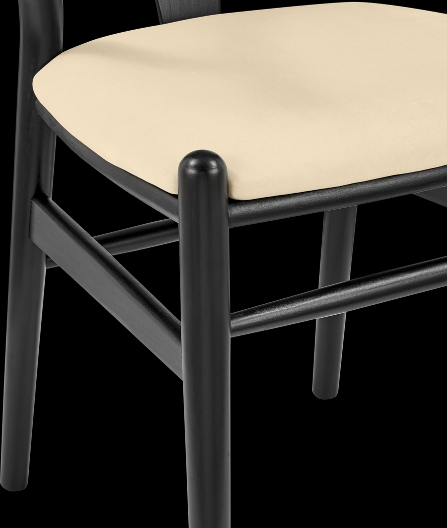 Byrnwood Black and Beige Side Chair, Set of 2 - Thumbnail - Image 7