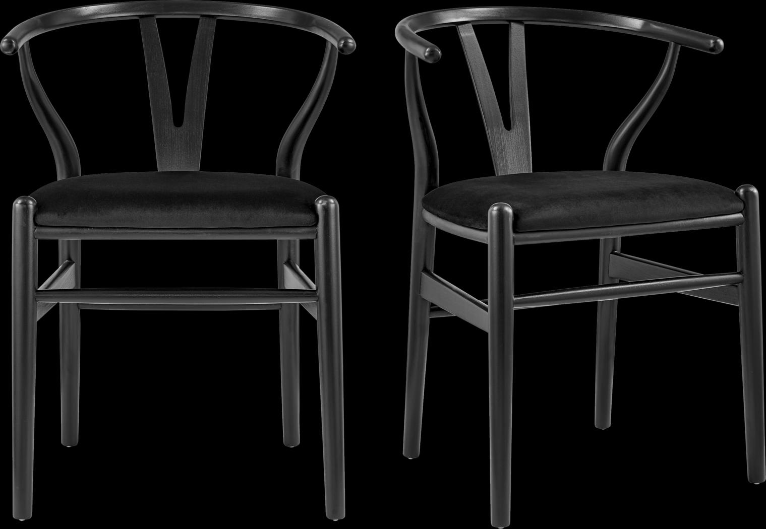 Byrnwood Black Side Chair, Set of 2 - Thumbnail - Image 1