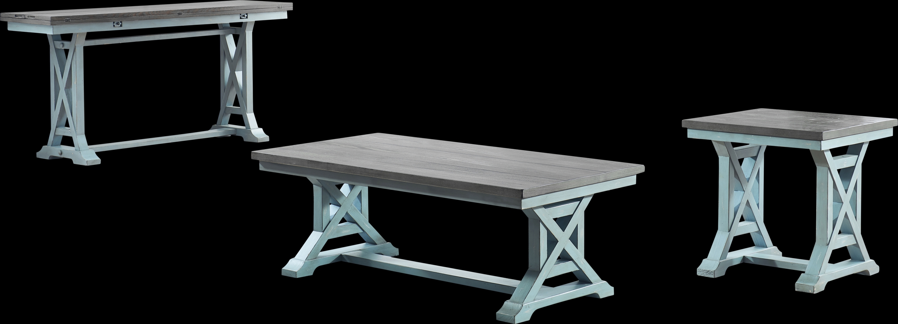 Bywood Blue Foldout Console Table - Thumbnail - Image 4