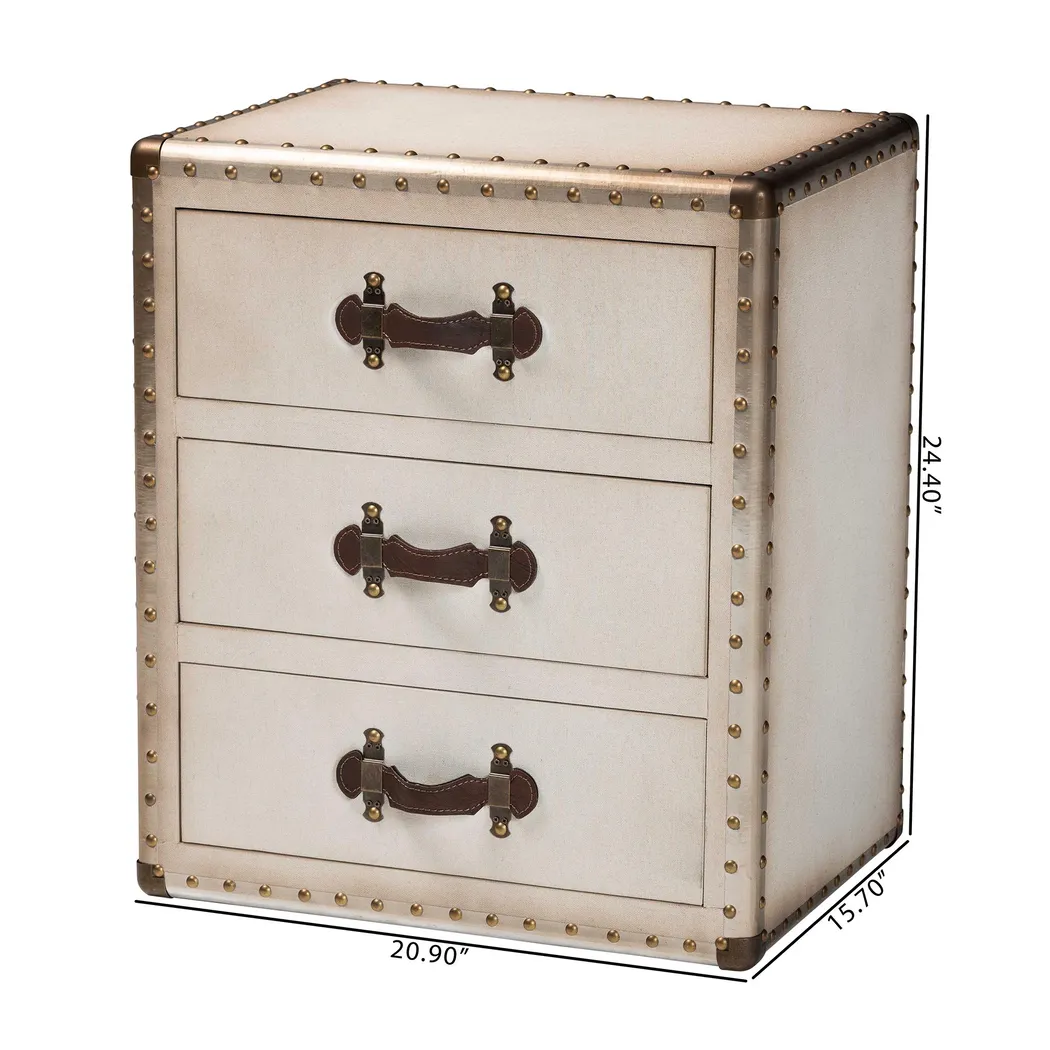 Cabanay White End Table - Thumbnail - Image 3